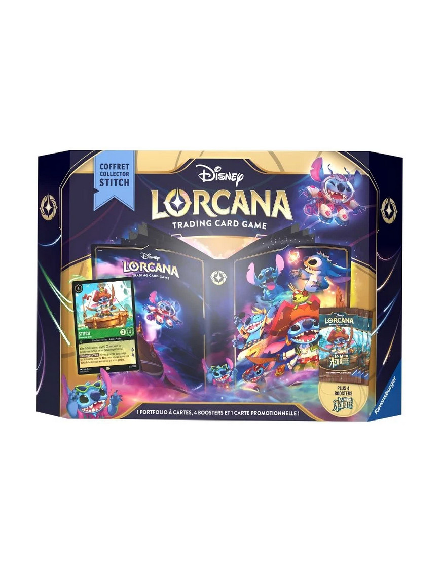 Coffret Cadeau Disney Lorcana Mer Azurite Chapitre 6 pour Collectionneur