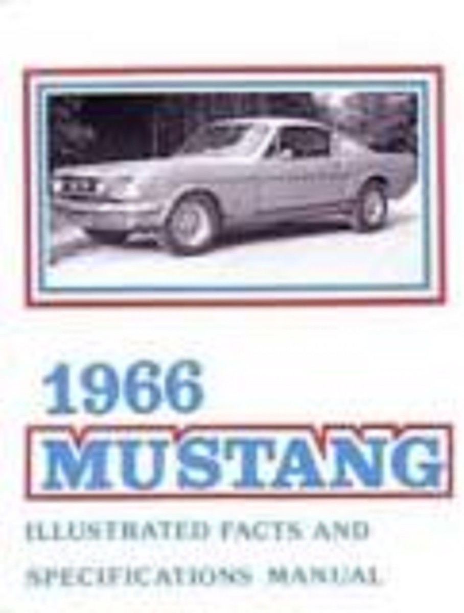 MUSTANG  1966  取扱説明書 1966 Ford Mustang Feature Spec Manual | eBay