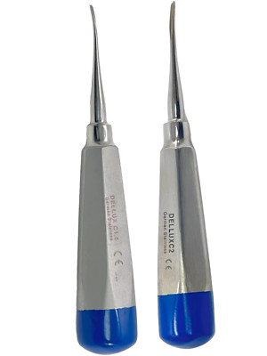 GERMAN DENTAL ELEVATOR EXTRACTING LUXATING APICAL ROOT ELEVATOR 1.5,2MM BLUE CVD