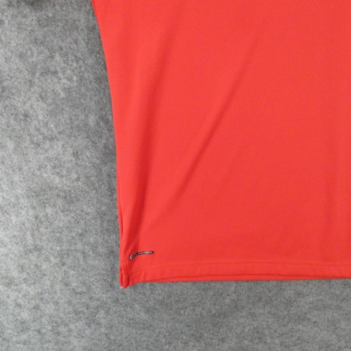 The North Face Polo Shirt Mens Medium Short Sleeve Red Flash Dry - Picture 4 of 13