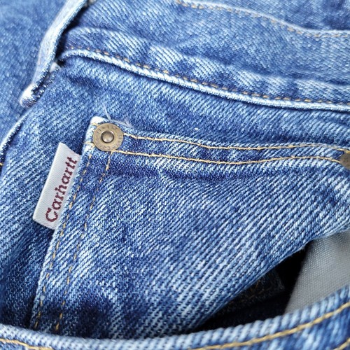 Carhartt Men's Denim Pants Relaxed Fit Straight High Rise Blue Size 40 x 28 - Picture 8 of 12