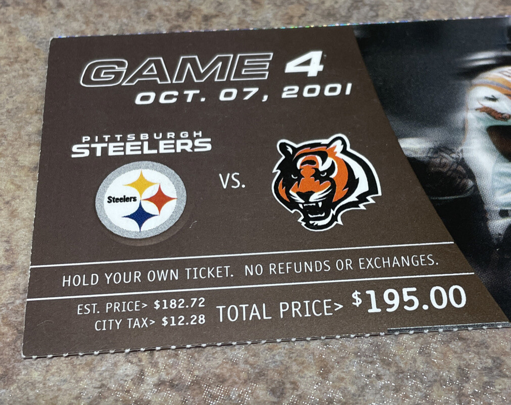 Pittsburgh Steelers Ticket From Inaugural Game at Heinz Field; 10