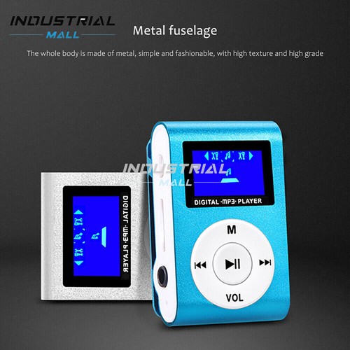 MP3 Player Unterstützung Micro SD TF Karte tragbar Mini mit Clip-on Stereo LCD Bildschirm - Bild 8 von 17