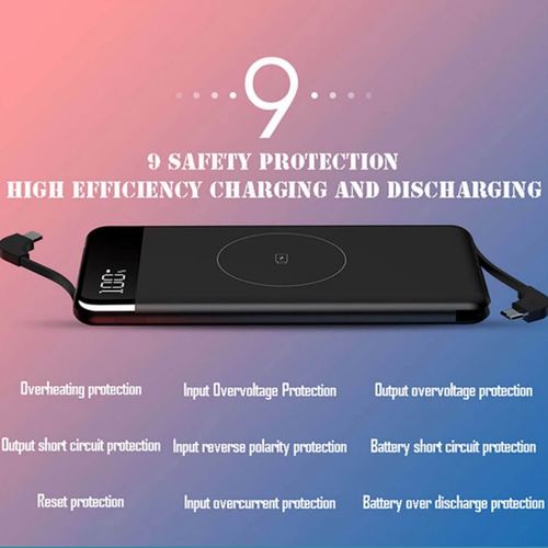 QI Wireless Powerbank Charger Fast Charging Battery Mat Samsung iPhone 10000mAh - Picture 28 of 36