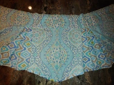 1 Waverly Moonlit Medallion Blue Green Cotton Valance 51x19" *2 Available*