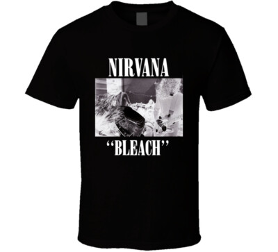 Hot item 1989 Nirvana Bleach Album  T Shirt