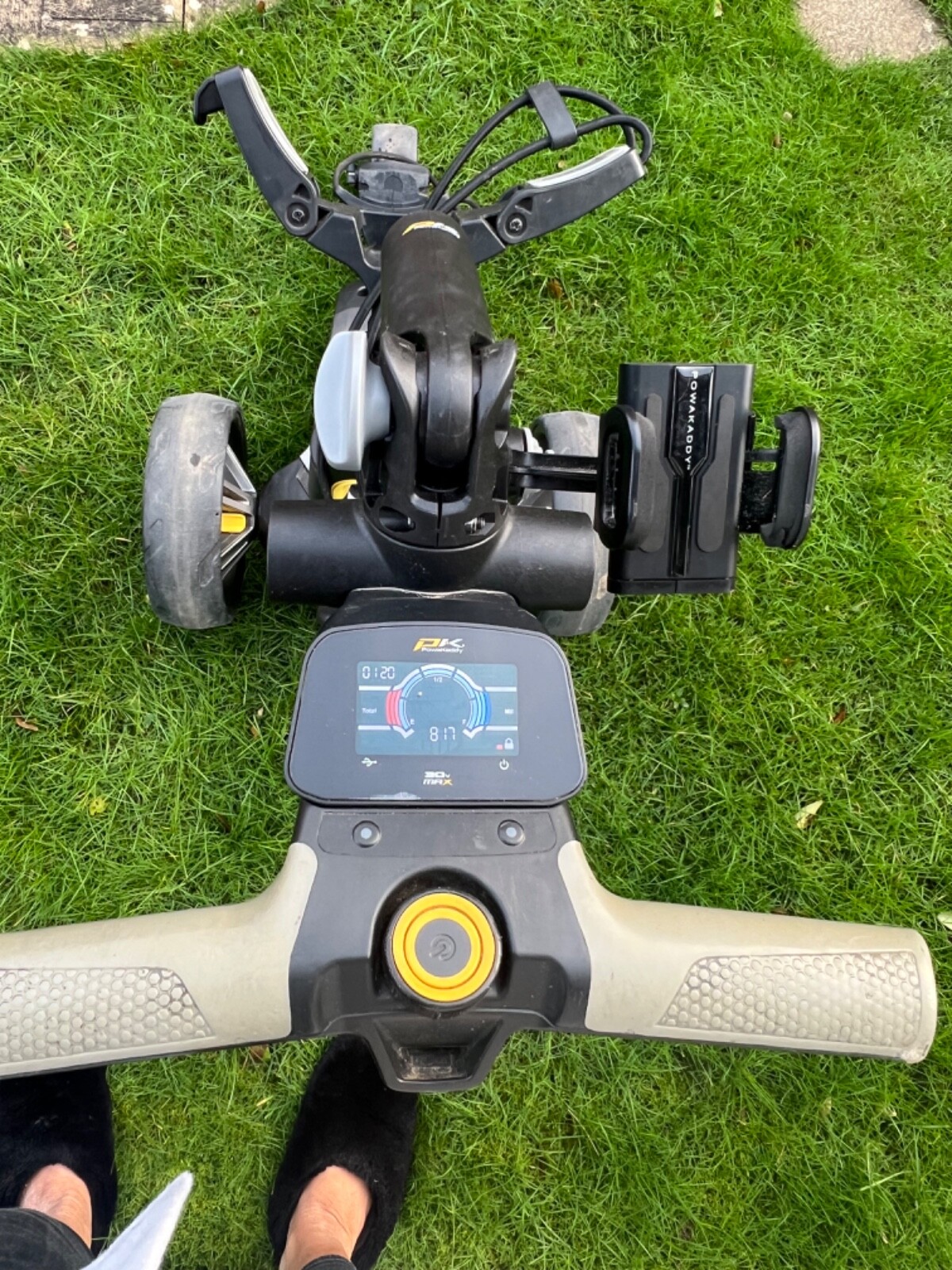 PowaKaddy CT6 GPS 36 Hole Foldable Lithium Electric Golf Trolley Gun