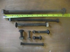 VINTAGE COACH BOLTS - VARIOUS SIZES - IMPERIAL BSW CARRIAGE BOLTS - SELF COLOUR