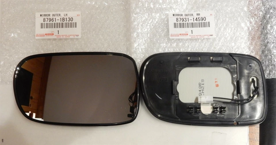 TOYOTA JZA80 SUPRA Genuino Vista Lateral PUERTA ESPEJO VIDRIO Izquierdo y Derecho Conjunto OEM JDM Foto 3 de 4