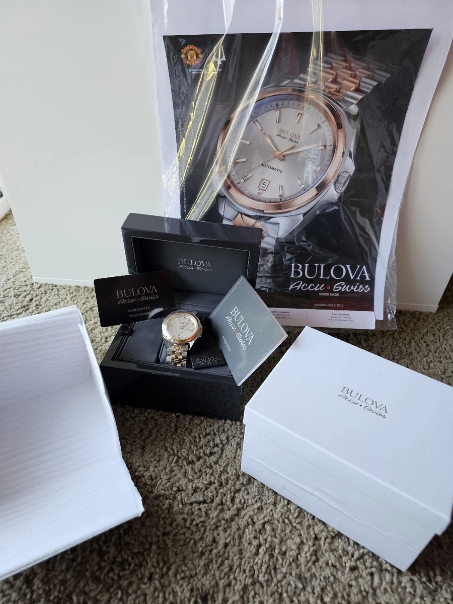 Bulova Accu Swiss Telc 65B159 NOS with Poster eBay