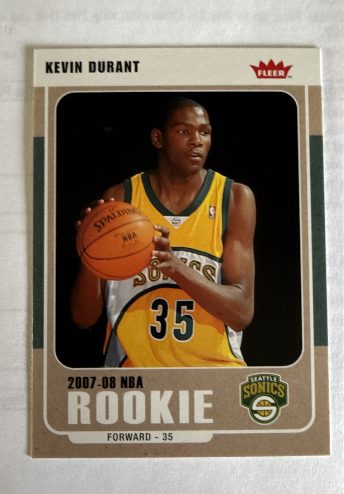 2007-08 Fleer - 2007-08 NBA Rookie Kevin Durant #212 (RC)