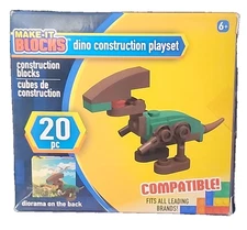 Make It Blocks Dino Construction Playset T REX Dinosaur Compatible (T12)