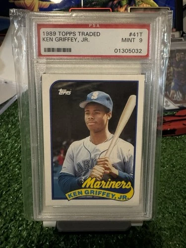 Topps 1989 Traded Ken Griffey Jr Rookie #41T PSA 9 Seattle Mariners