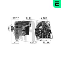 Era Lichtmaschine Generator Lima 210237A FüR Punto Palio Fiat Panda 14V Classic