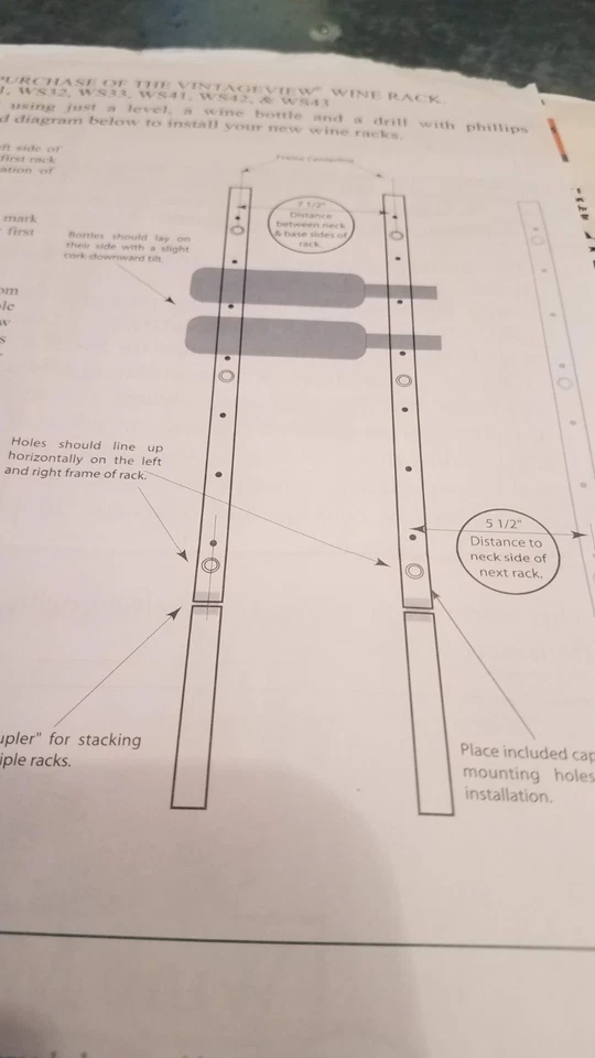 Juegos de 14 estantes para vino VintageView Foto 2 de 3