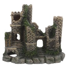  Aquarium Castle Decor, Resin Castle for Fish Tank Decorations, Reptile and