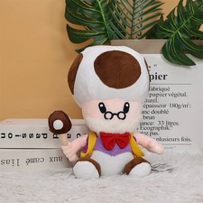Hot Game Super Bros Old Mushroom Plush Toys Soft Stuffed Doll Birthday Gift 25cm