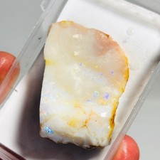 Coober Pedy Opal Rub Blue Green Red Australian 191 carats 54x35mm Eo-1588