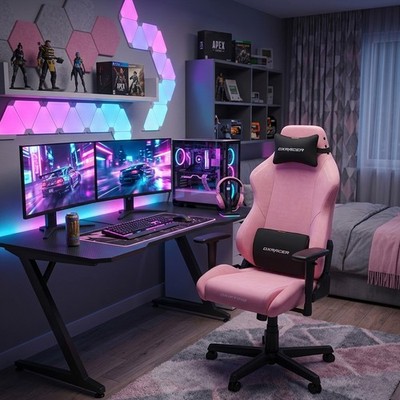 DXRacer Drifting XL DC23PP Gaming Stuhl Pink Gamer Sessel 3D Alu Coolingpad NEU