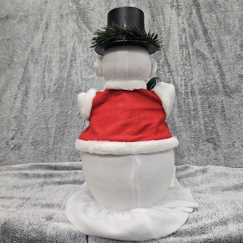 Vtg QVC Lighted Snowman with Mic & Carrot Nose Blow Mold No Sound Indoor Use - Picture 7 of 12
