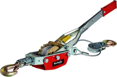Einhell Handhebel-Seilzug (TC-LW 2000) - 3,3 Meter langes drallfreies Drahtseil