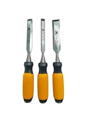 Pro Premium Wood Chisel Set 3 Pc. Carving Carpenter Tools Precision Crafting