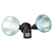 Designers Edge L-5999BR Twin Head Motion Activated Flood Light, 120 V, 240 W,