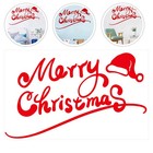 1Pc Frohe Weihnachten Aufkleber Wandaufkleber Dekoration Glasfenster PVC