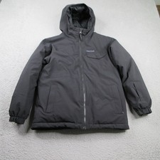 Marmot Goose Down Jacket Boys XL Black Insulated Full Zip Hooded Outdoors