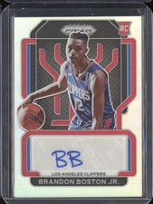 Brandon Boston Jr 2021-22 Panini Prizm RS-BRB Rookie Signatures Silver RC