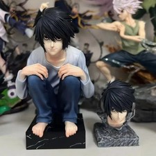 L Death Note Crouching PVC Anime Figure Statue Collectible Boxed 16cm