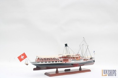 Hohentwiel Paddle Steamer Model Ship   Wooden Nautical Gift Decor