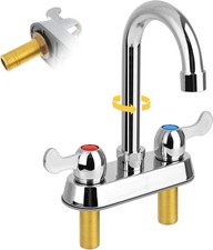 4" Center Commercial Bar Sink Faucet 2-Hole Deck Mount Utility Sink Faucet NEW