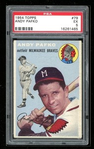1954 Topps #79 Andy Pafko PSA 5