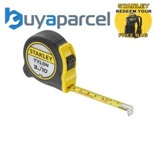 STANLEY 1-30-686 Tylon Pocket Tape 3m/10ft (Width 13mm) Loose STA130686N