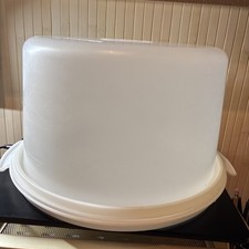 Vintage Tupperware Maxi Cake Plate With Cover