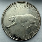 1967 Canadian Centennial Commemorative 50% Silver Quarter Nice Circulated Coin