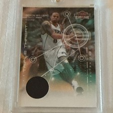 Panini Threads Triple Threat Deron Williams Utah Jazz #2 Materials SN 288/399!!