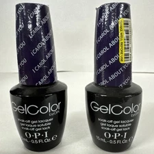 2 Pack --   OPI GelColor Soak Off Gel Lacquer Nail Polish .5oz I Carol About You