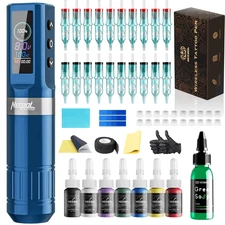 Professional Tattoo Machine Aircraft Aluminum 3 Memory Mode 1600mAh High-Torque