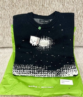 Very Cool Shirtz Minecraft Monsters Nearby Knit Sweatshirt Size L