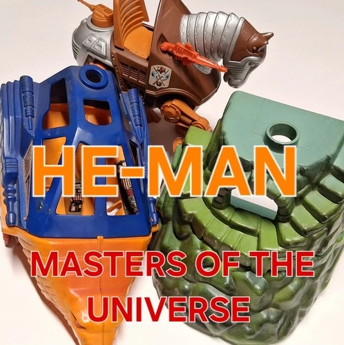 HE-MAN MASTERS OF THE UNIVERSE Parts Lot- Point Dread - Talon- Vehicle Motu VNTG