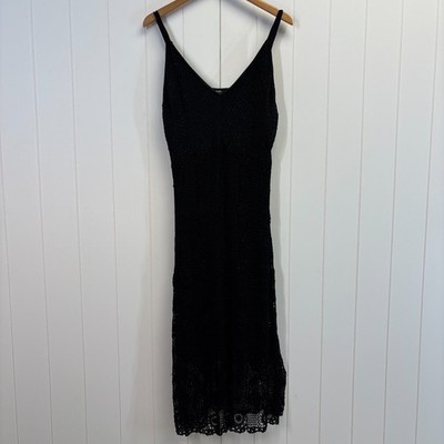 Studio 1940 Womens Whimsigoth Witchy Crochet Maxi Dress Size 20W Sexy Clubwear