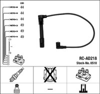 NGK ZüNdleitungssatz 0518 FüR VW Audi Skoda A8 A4 Superb A6 Passat B5 4D8 3B2 B6