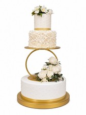 Gold Metal Cake Stand 8in Dessert Pedestal Wedding Party Display Stand