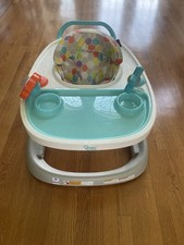 Smart Steps Baby Walker w/ Activity Tray Teal Gray Adjustable Infant Walker