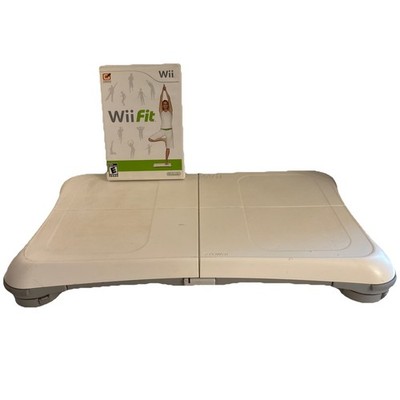 Nintendo Wii Balance Board + Wii Fit Game Bundle Tested Working Official