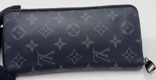 Louis Vuitton  Zippy Monogram Long Wallet Black Unisex Adults Classic