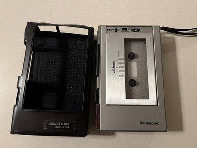 #ad VTG Panasonic RQ 337 Cassette Player Recorder Silver Parts Or Repair Powers On $19.00