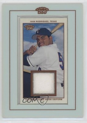 2002 Topps 206 Relics Ivan Rodriguez (Batting Close Up) #TR-IR HOF 0a3